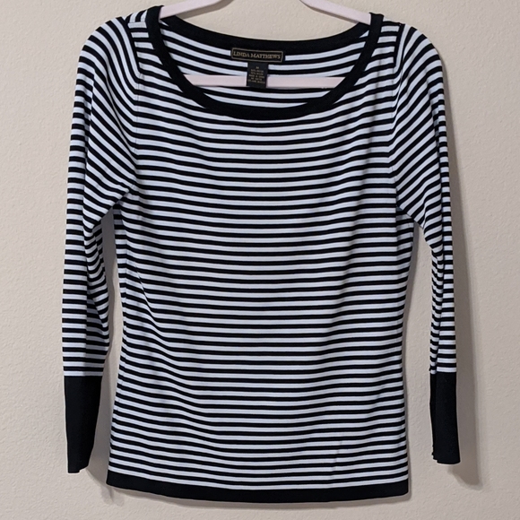 Linda Mathews Tops - Linda Mathews Striped Top